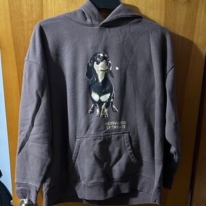 Wild Fable Hoodie with Dachshund Print